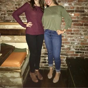 Loft Long Sleeve Boat Neck Too